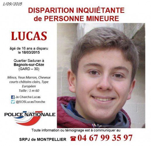 Retrouvons-Lucas-517x500 Val-d'Oise : un père de famille retrouvé ligoté et bâillonné, sa femme et ses enfants suspectés et mis en examen