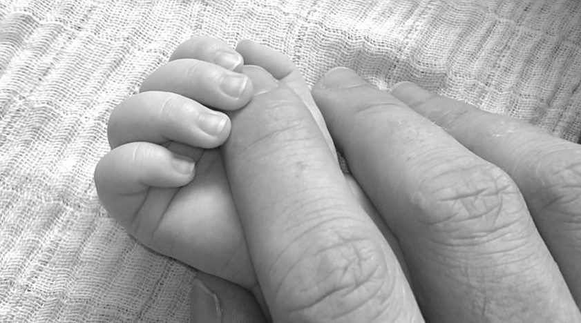 La main d'un bébé