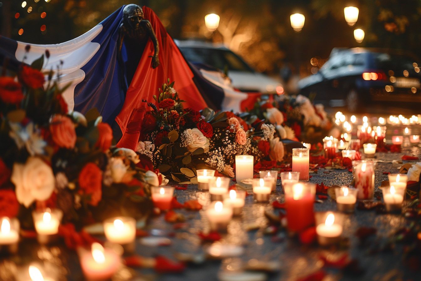 Après les attentats à Paris, le peuple français rend hommage aux victimes