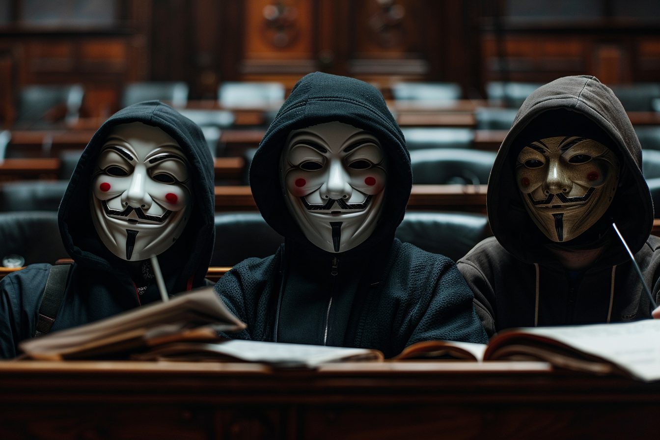 Bas les masques pour trois Anonymous en France qui écopent de peines de prison avec sursis