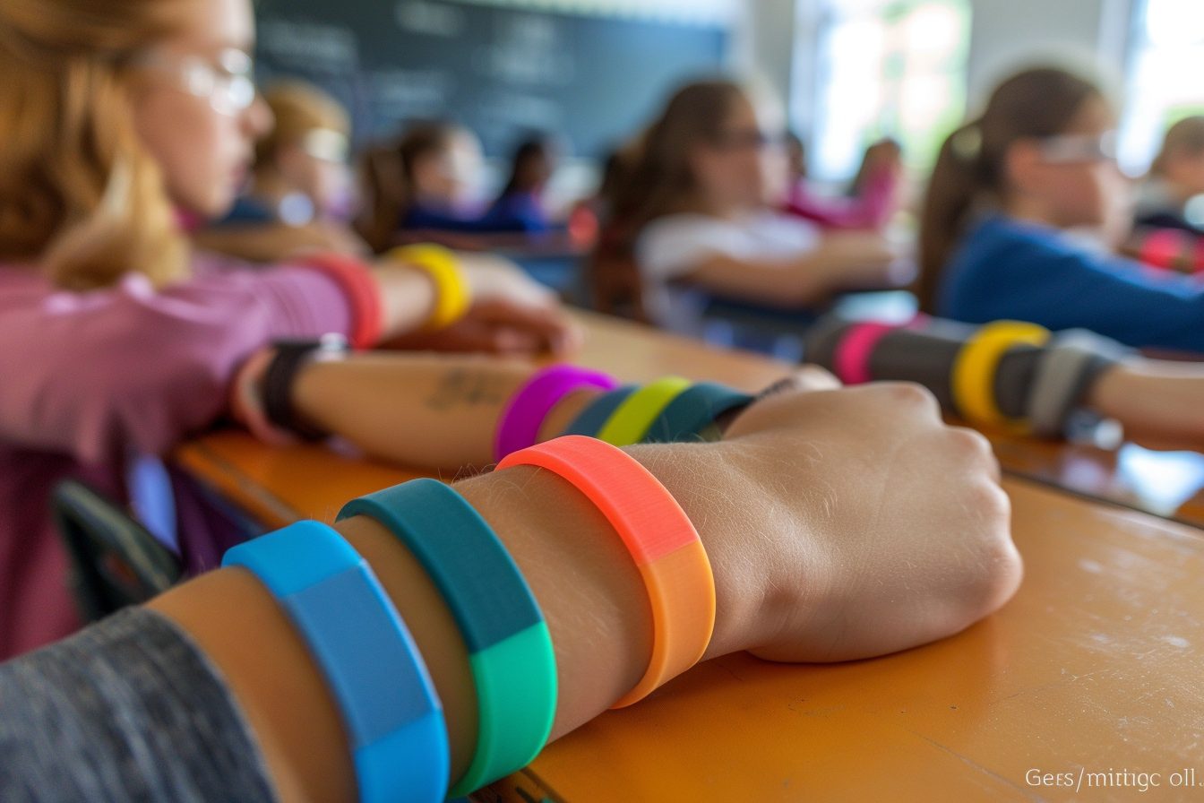 Bracelets de couleurs au collège : un procédé pour identifier le niveau des élèves
