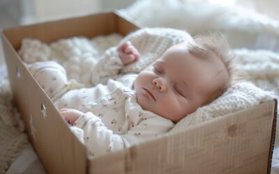 Faire dormir bébé dans une boite en carton, cette alternative pourrait sauver des vies