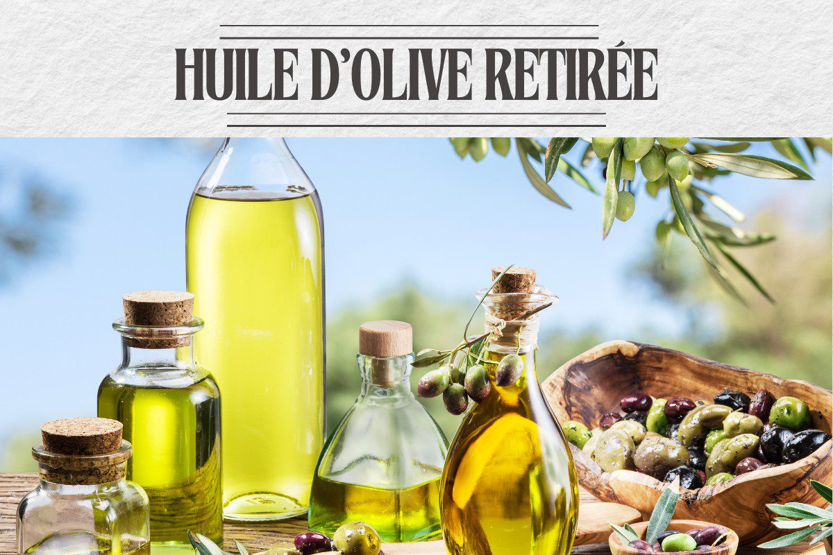 huile d'olive retiree