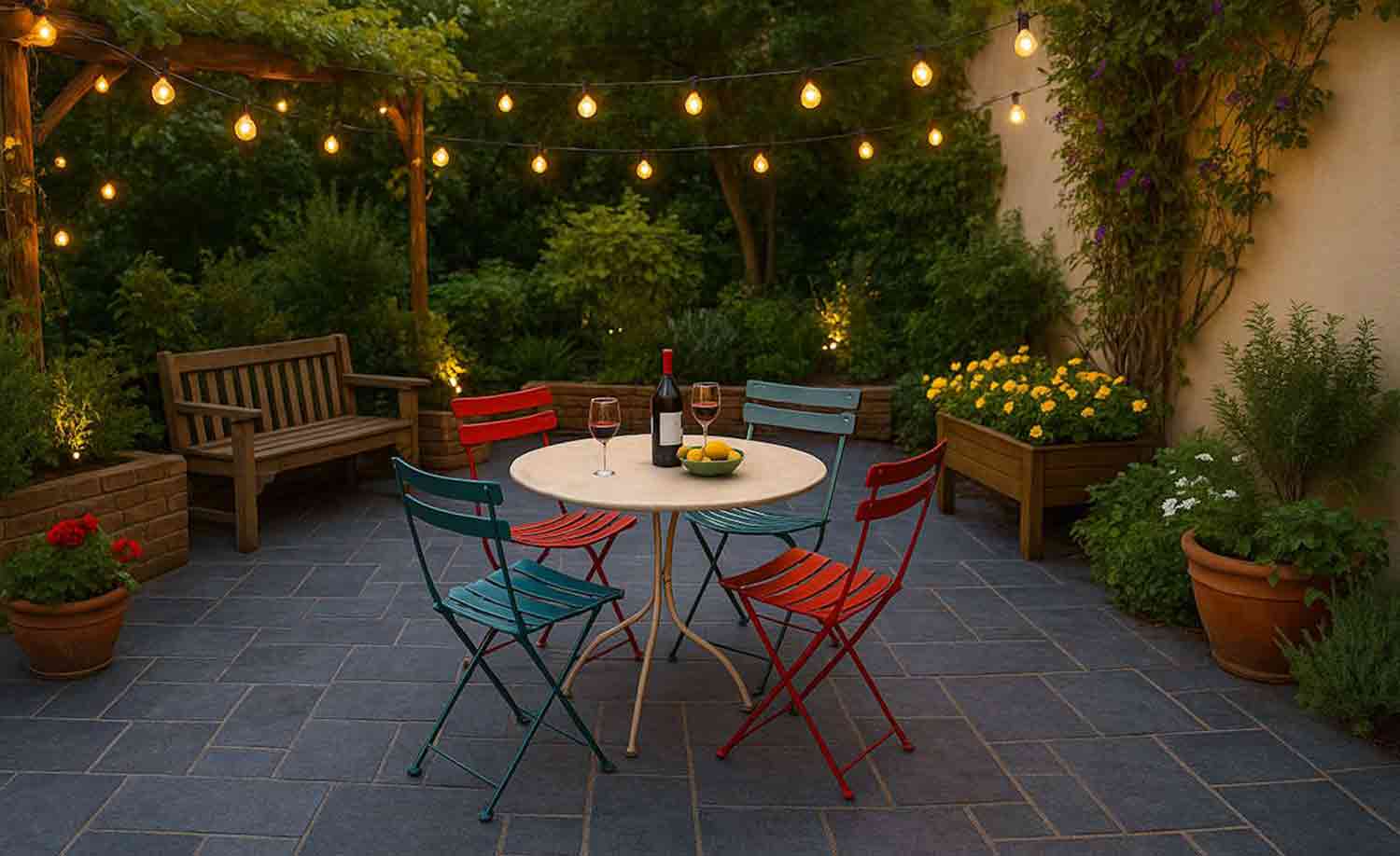 style terrasse guinguette zen indus
