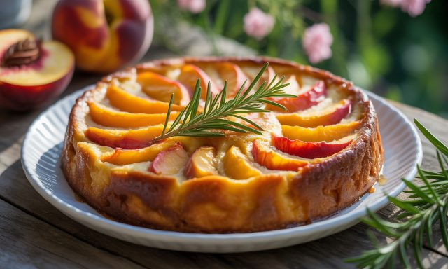 Clafoutis-aux-peches-et-au-romarin-une-recette-estivale-pour-elever-vos-desserts-640x384 Découvrez le Buddha bowl arc-en-ciel : une recette savoureuse de légumes grillés et de fruits frais