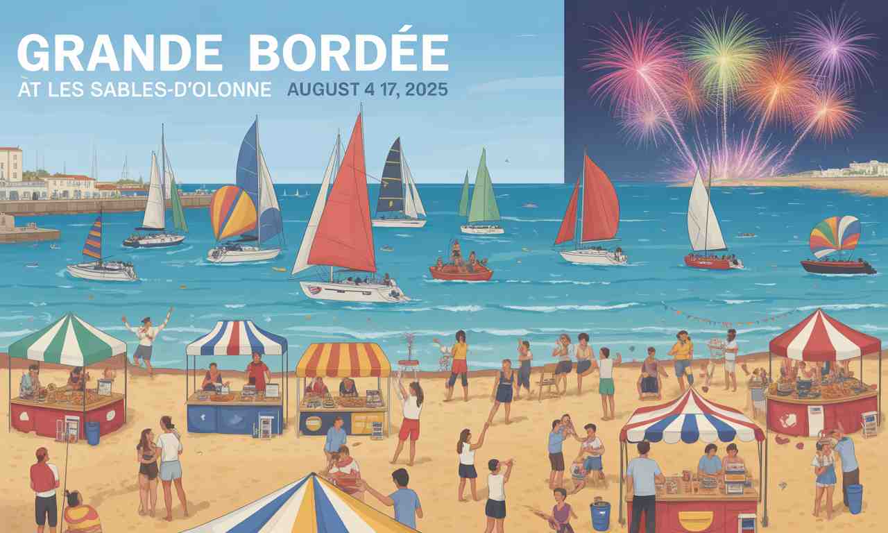 plongez dans l'ambiance festive de la grande bordée aux sables-d'olonne du 14 au 17 août 2025. ne manquez pas notre programme détaillé et les photos inédites de cet événement incontournable, couronné par un feu d'artifice éblouissant le 17 août.