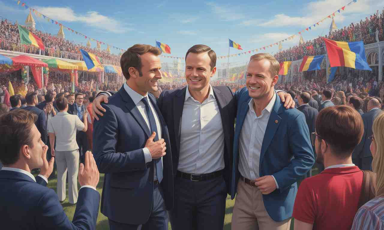 la moldavie célèbre son indépendance lors d'une cérémonie marquante en présence d'emmanuel macron, friedrich merz et donald tusk, soulignant le renforcement des liens européens et la solidarité internationale.