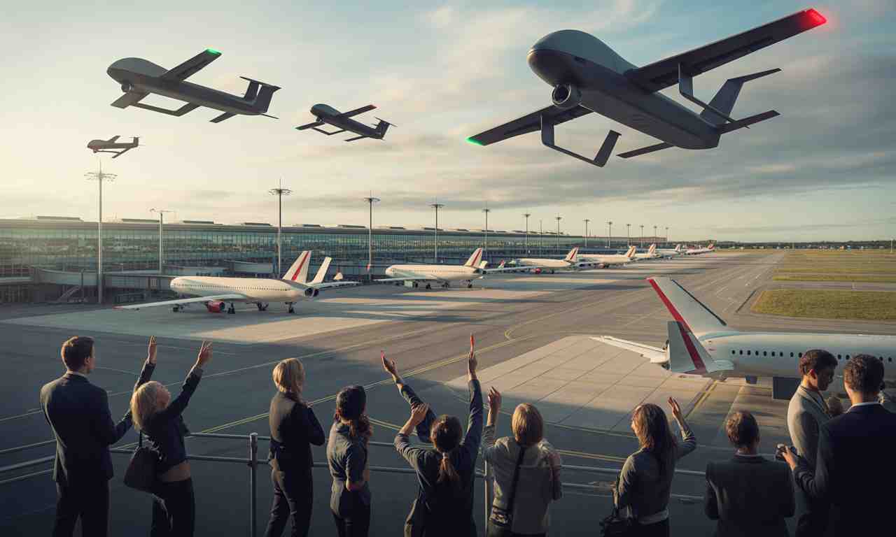 des alertes ont été déclenchées dans quatre aéroports au danemark après la détection de drones inconnus, perturbant le trafic aérien et suscitant des enquêtes de sécurité.