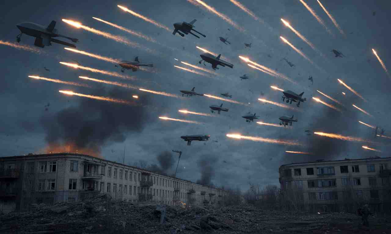 la russie multiplie les frappes nocturnes en ukraine, lançant des centaines de drones et de missiles. découvrez les conséquences de cette intensification du conflit et les réactions internationales.
