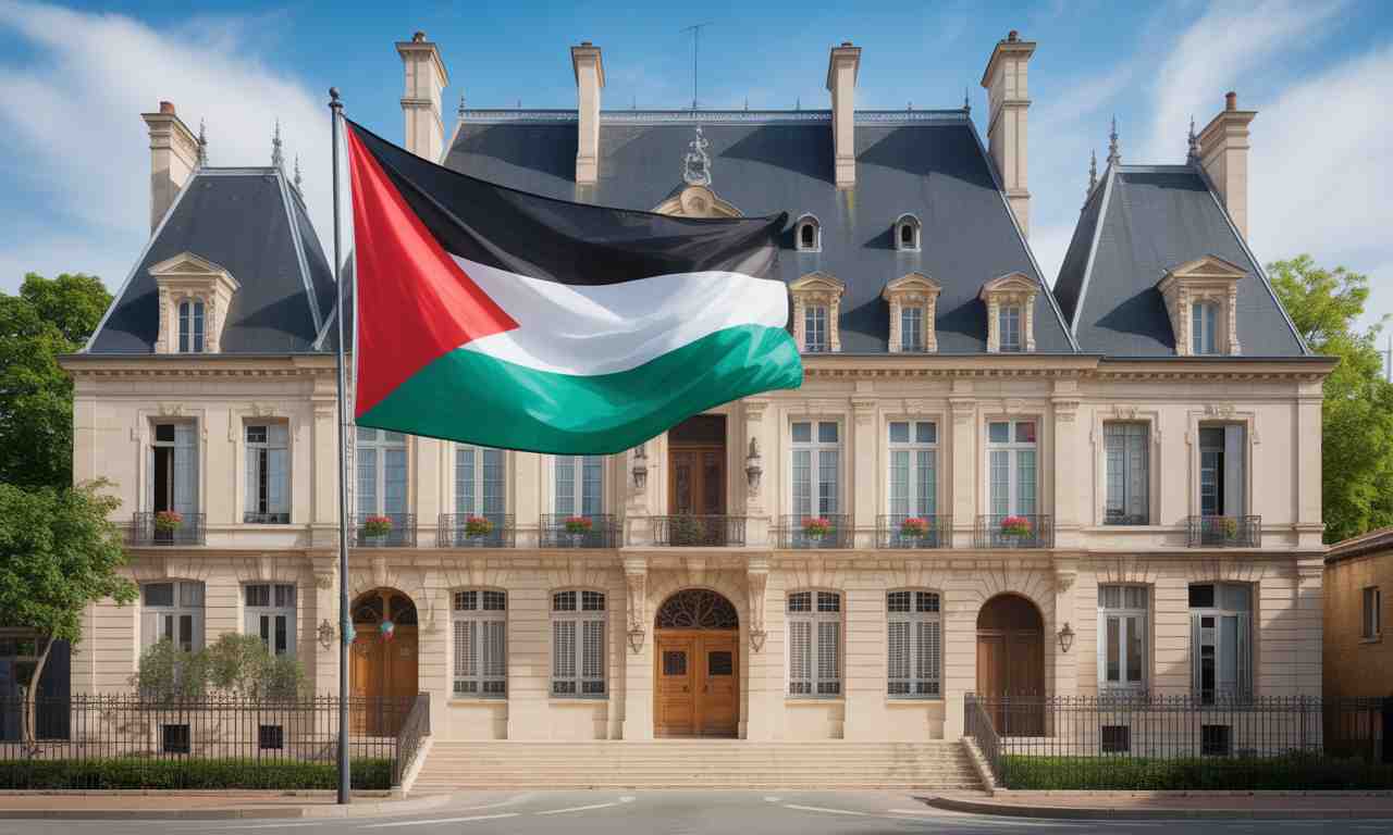suivez en direct l'actualité : plus de 21 mairies françaises déploient le drapeau palestinien en signe de soutien à la reconnaissance officielle de l'état de palestine, selon le ministère de l'intérieur.