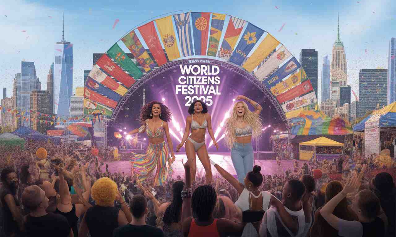 participez au festival des citoyens du monde 2025 à new york le 27 septembre avec shakira, cardi b et tyla. un événement unique pour célébrer la diversité, la musique et l’action pour un monde meilleur !