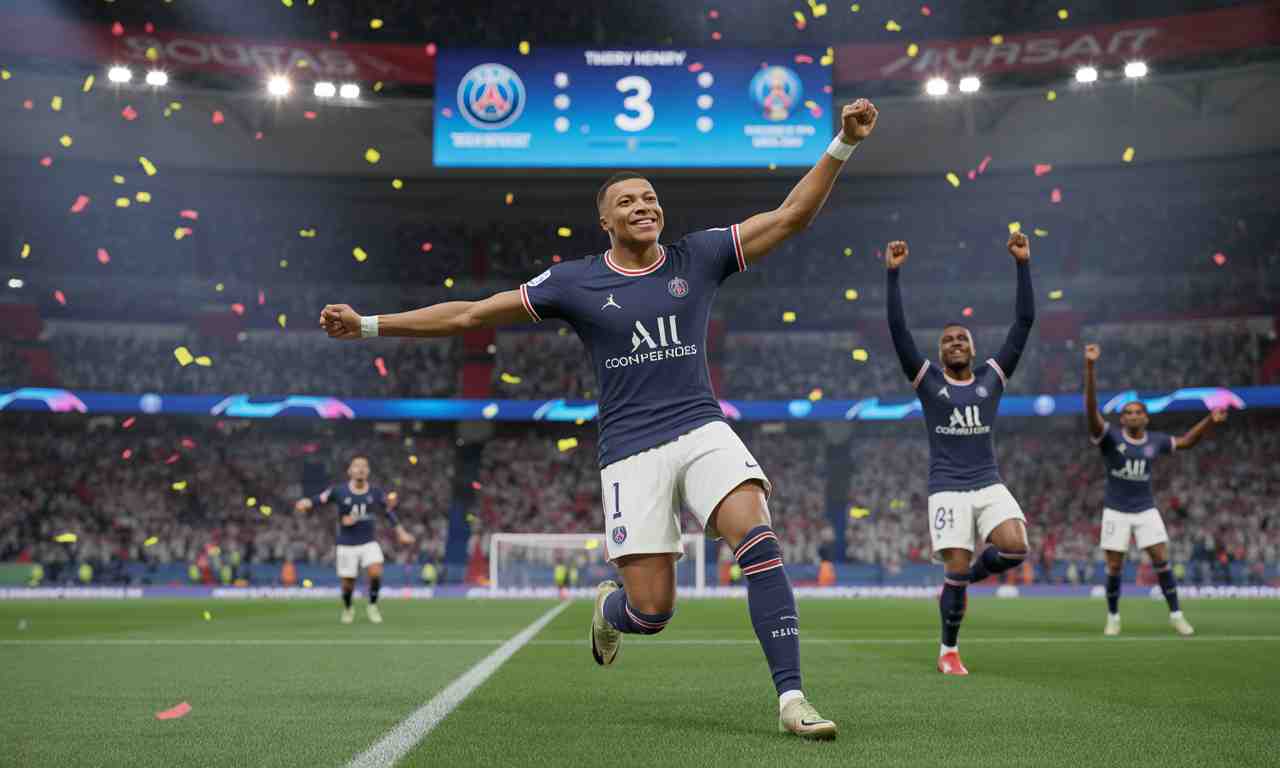 kylian mbappé réalise un triplé historique en coupe d'europe, dépassant le record de thierry henry. découvrez tous les détails de cette performance exceptionnelle et l'impact sur l'histoire du football français !