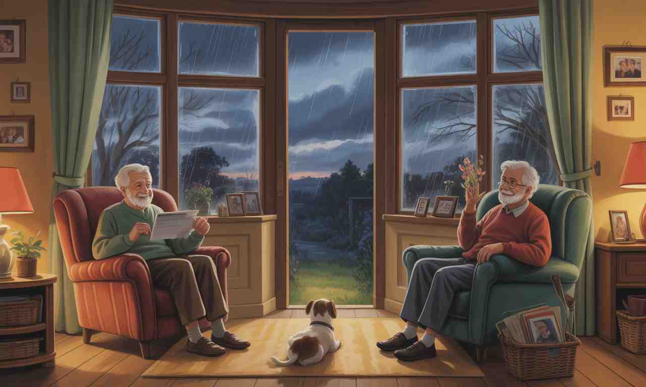 les seniors préfèrent rester à la maison, attendant la visite du facteur, alors que la météo changeante limite les sorties et les rencontres. découvrez comment la pluie et le temps incertain influencent leur quotidien et leurs interactions sociales.