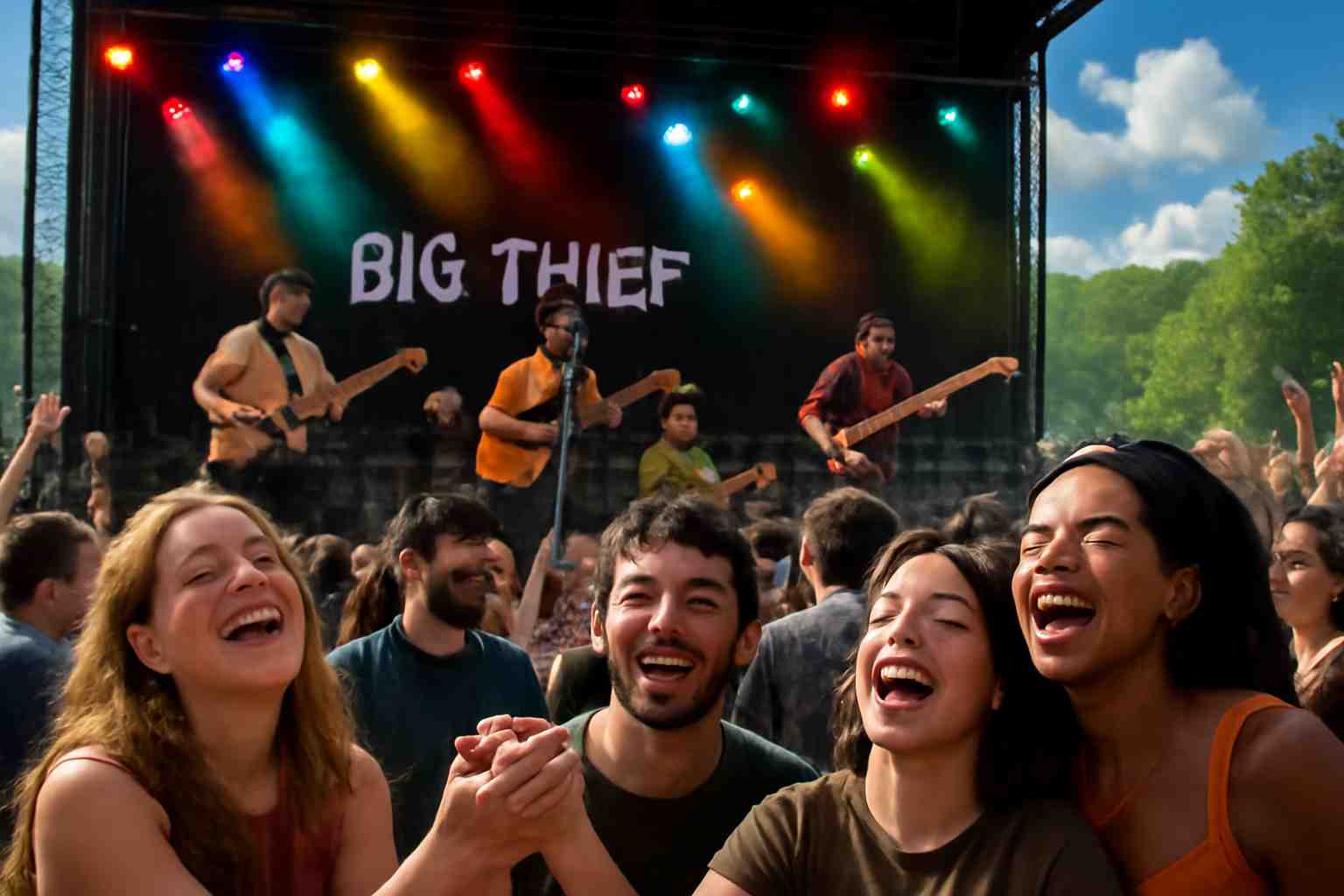 découvrez comment le groupe big thief célèbre la connexion et le partage d'expériences à travers leur aventure musicale authentique et libre. plongez dans l'univers d'une formation où l'émotion et la créativité se rencontrent au service de la musique.