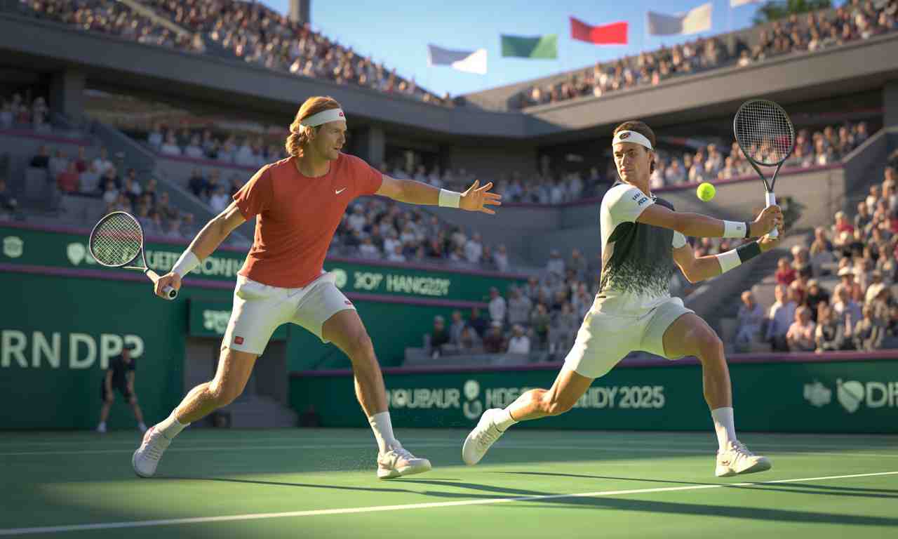suivez le choc entre andrey rublev et valentin royer au deuxième tour de l'atp 250 de hangzhou, samedi 20 septembre 2025. analyse, pronostics et toutes les infos sur cette affiche incontournable du tennis masculin.