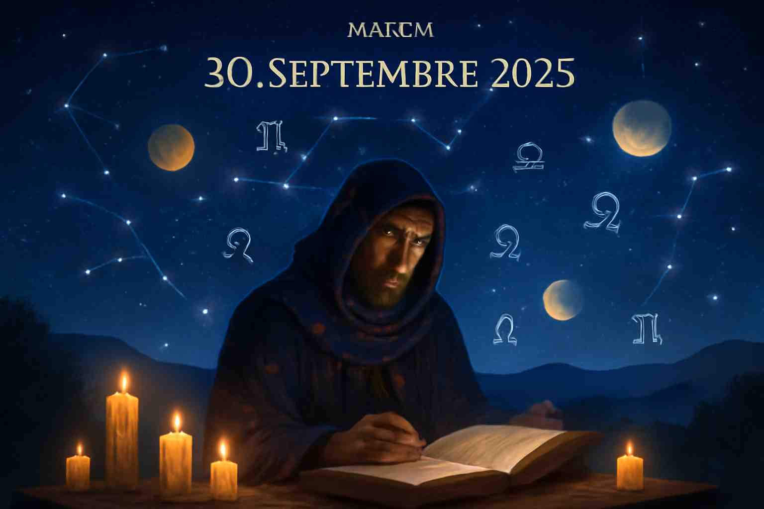 découvrez ce que les astres vous réservent ce mardi 30 septembre 2025 : tendances amoureuses, professionnelles et conseils bien-être selon votre signe astrologique. ne ratez aucune prédiction de la journée !