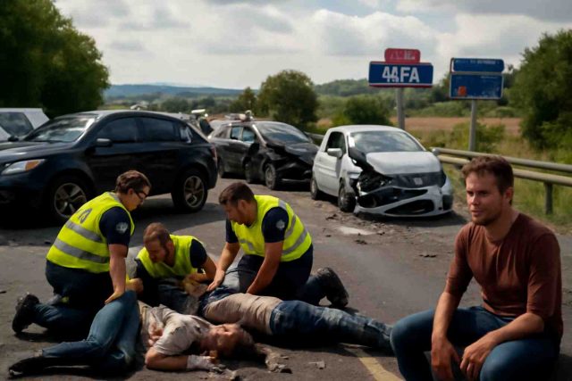 ALBI-Un-accident-sur-la-RN88-cause-trois-blesses-et-engendre-dimportants-embouteillages-640x427 Quatre Bulgares condamnés de deux à quatre ans de prison pour des actes de vandalisme sur le Mémorial de la Shoah, marquant une page sombre avec des 'Mains rouges