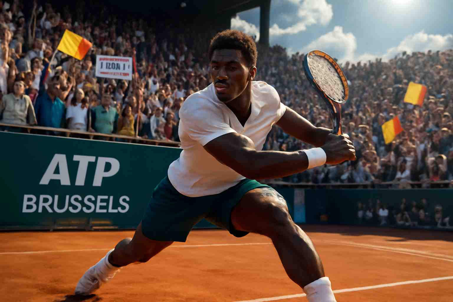giovanni mpetshi brille à l'atp de bruxelles en se qualifiant pour les quarts de finale après avoir remporté son match en un seul set. découvrez tous les détails de sa performance exceptionnelle !