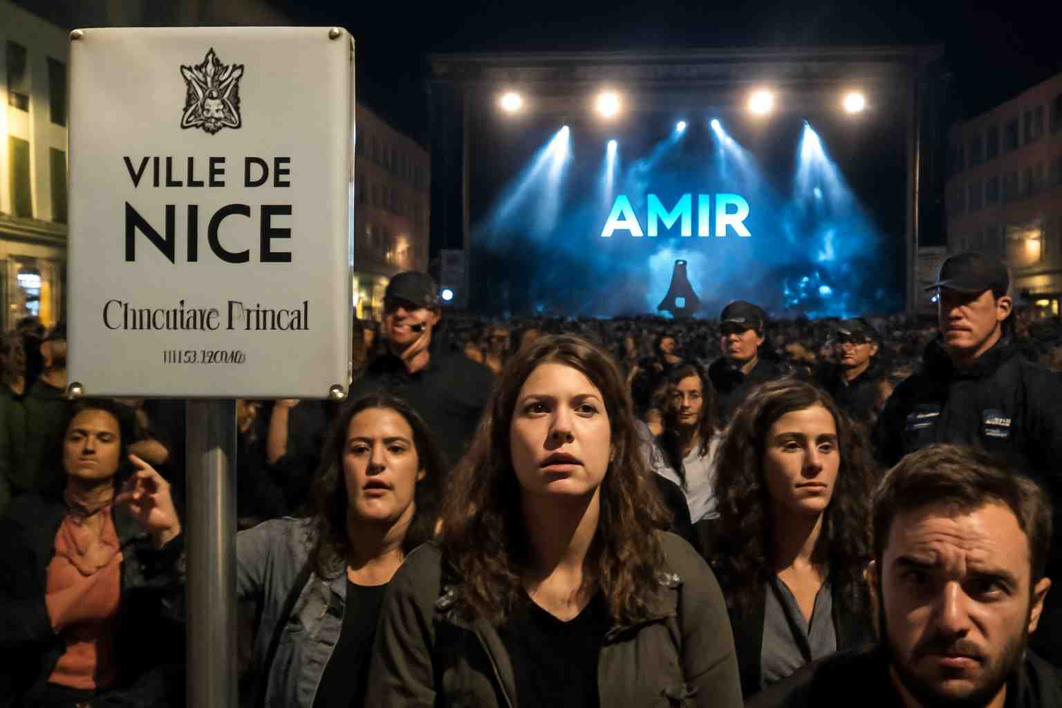 le concert d'amir à nice suscite des inquiétudes sécuritaires. le maire christian estrosi appelle les forces de l'ordre à être particulièrement vigilantes pour assurer le bon déroulement de l'événement.