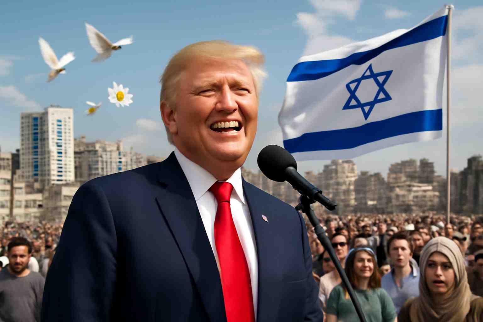 suivez en direct l’instauration d’un cessez-le-feu à gaza : donald trump salue le début d’une nouvelle ère au moyen-orient et qualifie cet accord de succès majeur pour israël. dernières actualités, réactions et analyses.