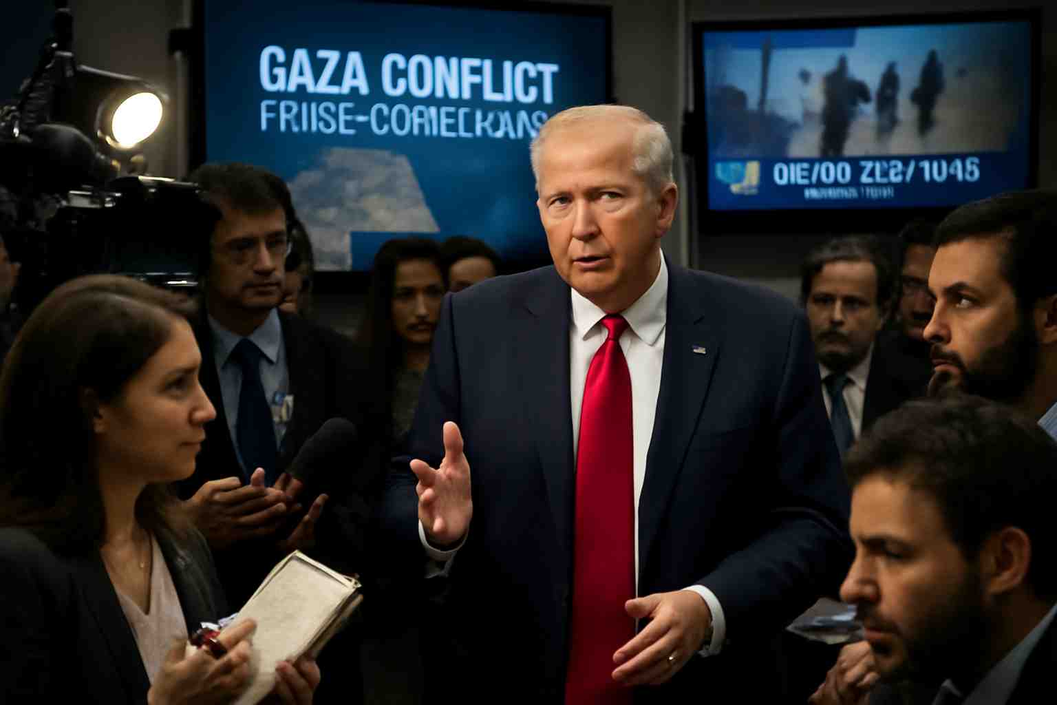 suivez en direct l'évolution du conflit à gaza : donald trump mentionne la possibilité de pourparlers pour la libération des otages, un processus qui pourrait durer plusieurs jours. restez informé des dernières actualités et réactions.