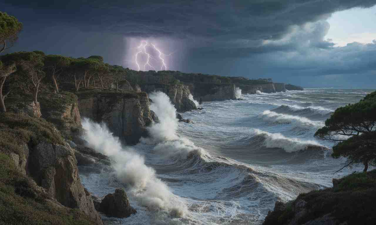 découvrez en images l'impact spectaculaire de la tempête benjamin qui s'abat sur les côtes de l'ouest de la france. vagues impressionnantes, vents violents et dégâts : retour sur cet épisode météorologique marquant.