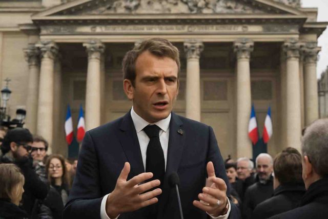 Emmanuel-Macron-condamne-la-profanation-de-la-tombe-de-Robert-Badinter-Honte-a-ceux-qui-cherchent-a-ternir-sa-memoire-le-jour-de-son-hommage-au-Pantheon-640x427 La poussée dentaire est une phase difficile pour l'enfant, mais les colliers d'ambre seraient dangereux
