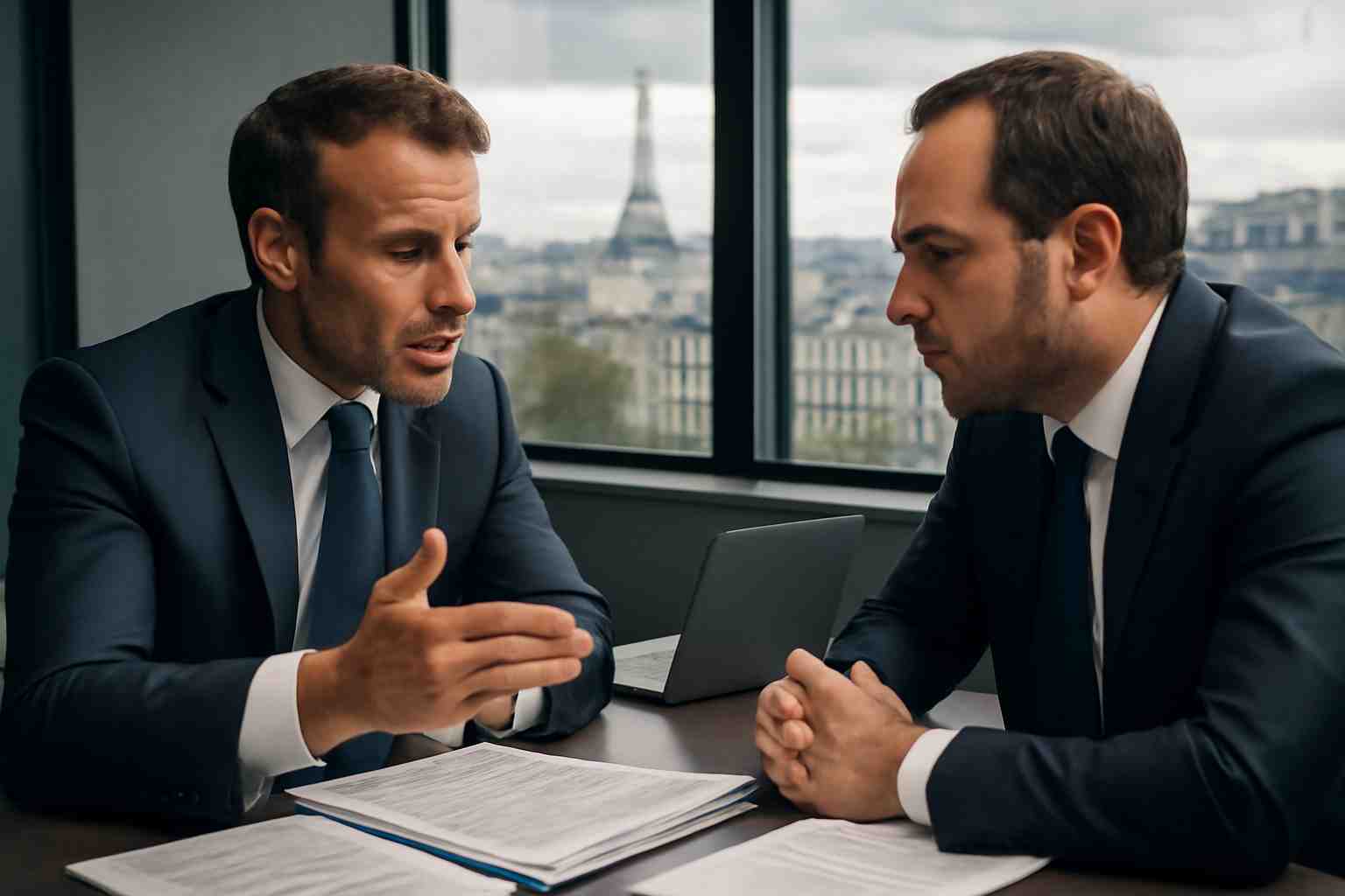 emmanuel macron mise sur des négociations de dernière minute menées par sébastien lecornu, tout en assurant qu'il prendra l'entière responsabilité des décisions qui s'imposeront.