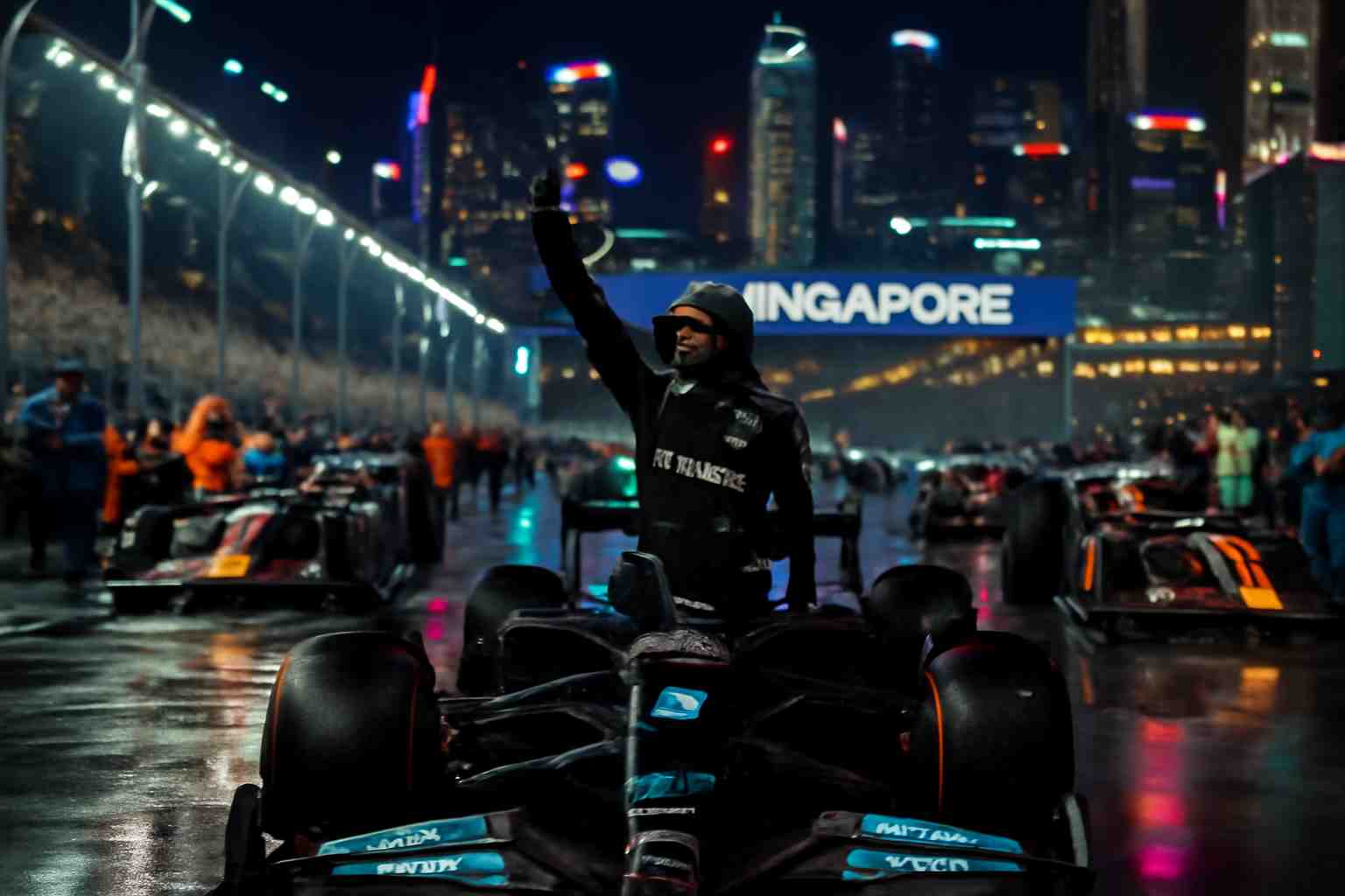 découvrez les temps forts du grand prix de singapour en formule 1 : george russell décroche la pole position, tandis qu'isack hadjar s'élancera depuis la quatrième ligne sur la grille de départ.