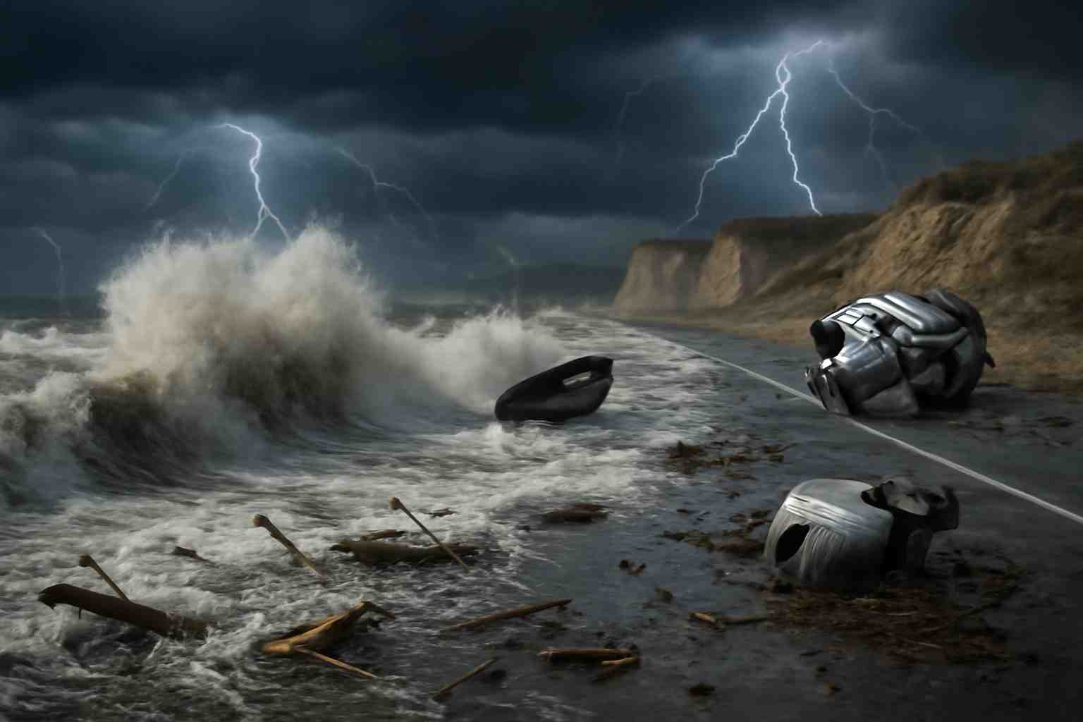 découvrez les conséquences dramatiques de la tempête amy : une personne perdue dans les flots en seine-maritime et un grave accident routier dans l'aisne. retour sur une nuit marquée par la fureur des éléments.