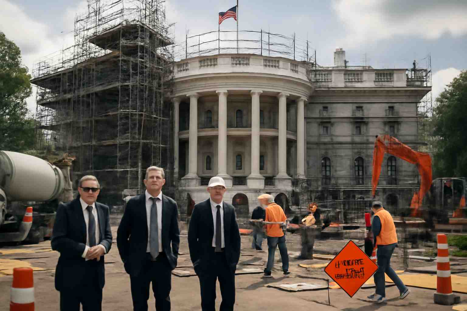 La Maison Blanche en pleine transformation : des agents responsables de ...