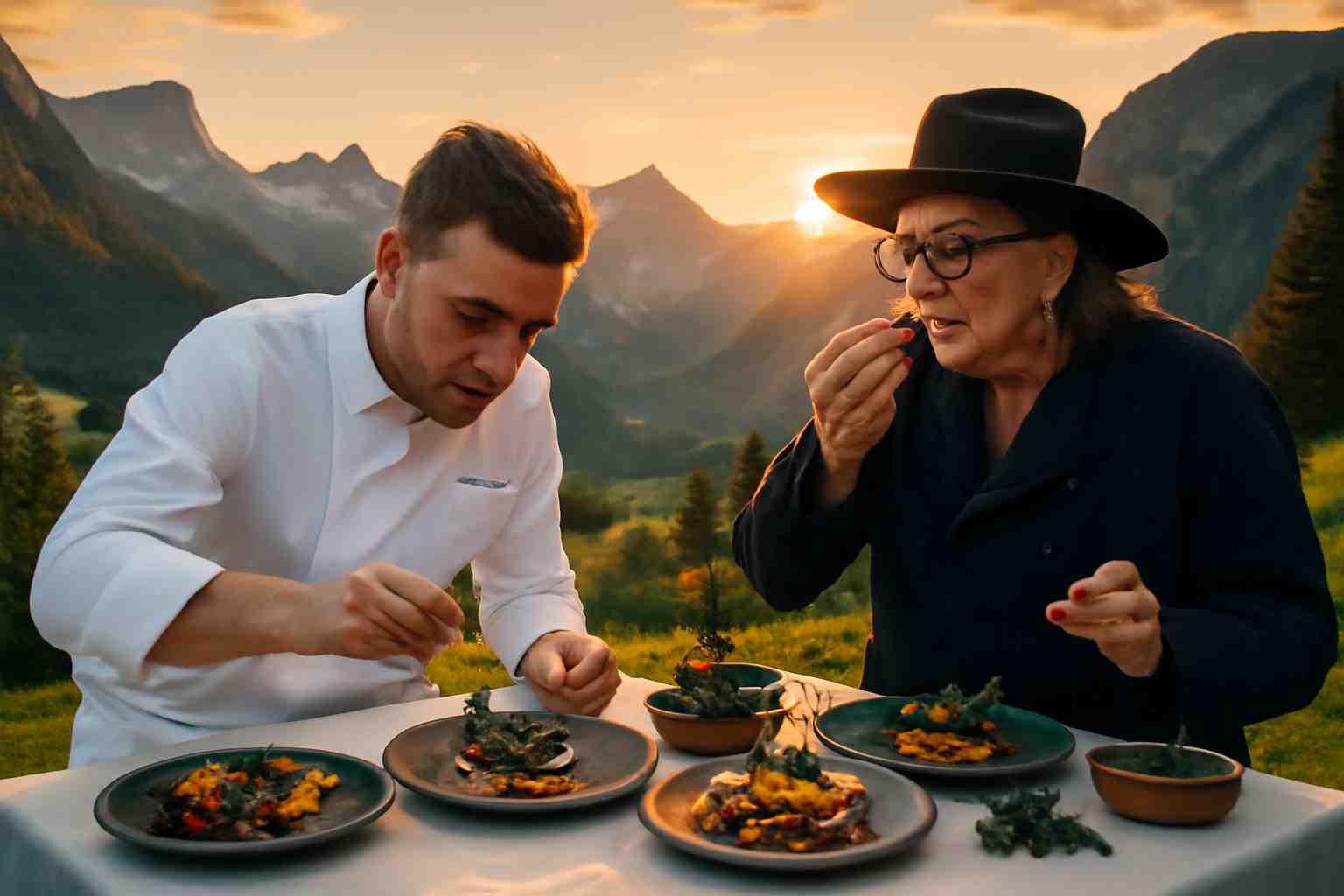 découvrez la rencontre exceptionnelle entre mallory gabsi et marc veyrat, deux chefs de renom, qui fusionnent leur créativité pour offrir une expérience gastronomique unique en haute-savoie. réservez votre place pour un voyage culinaire inédit !