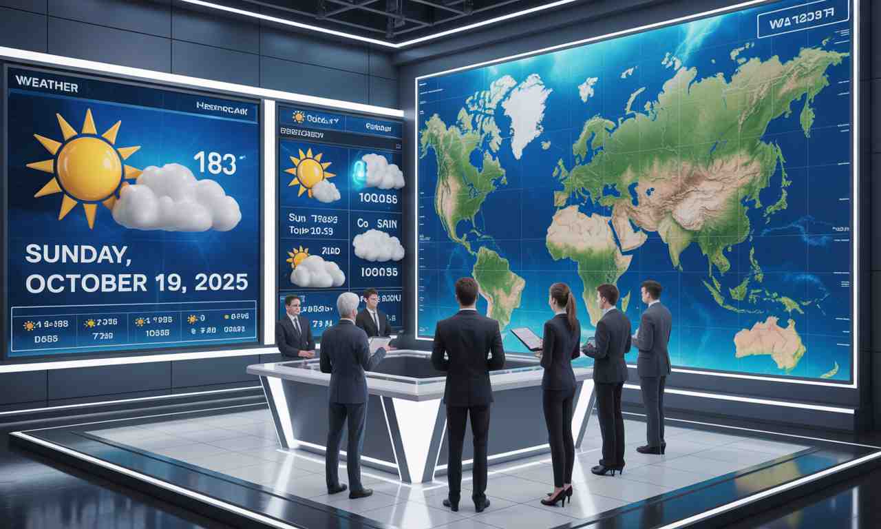 découvrez les prévisions météorologiques détaillées du dimanche 19 octobre 2025 sur medias-weather : températures, risques de pluie, ensoleillement et conseils pour organiser votre journée.