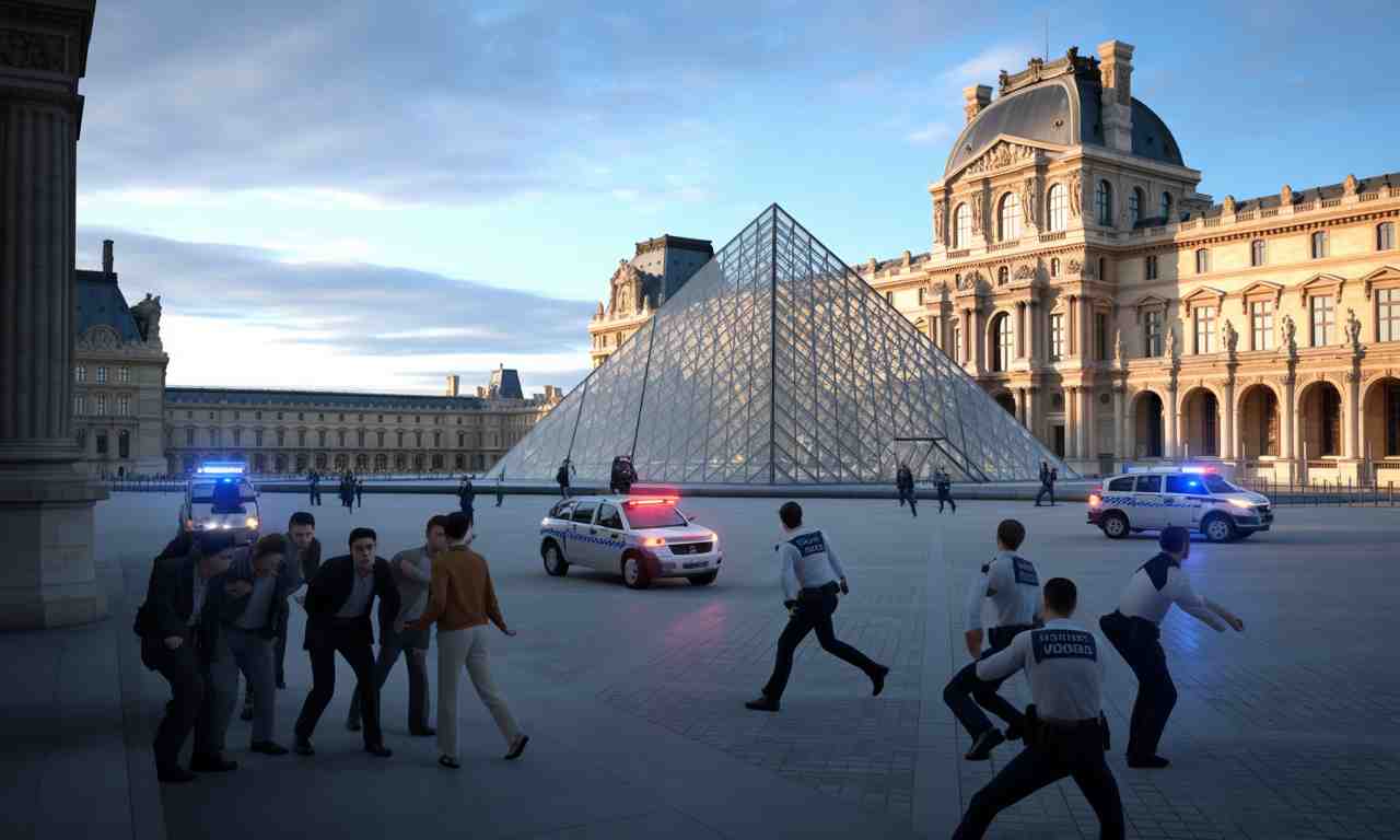 rachida dati a annoncé qu'un braquage spectaculaire a eu lieu au musée du louvre dès son ouverture ce dimanche matin, suscitant l'émoi dans la capitale.
