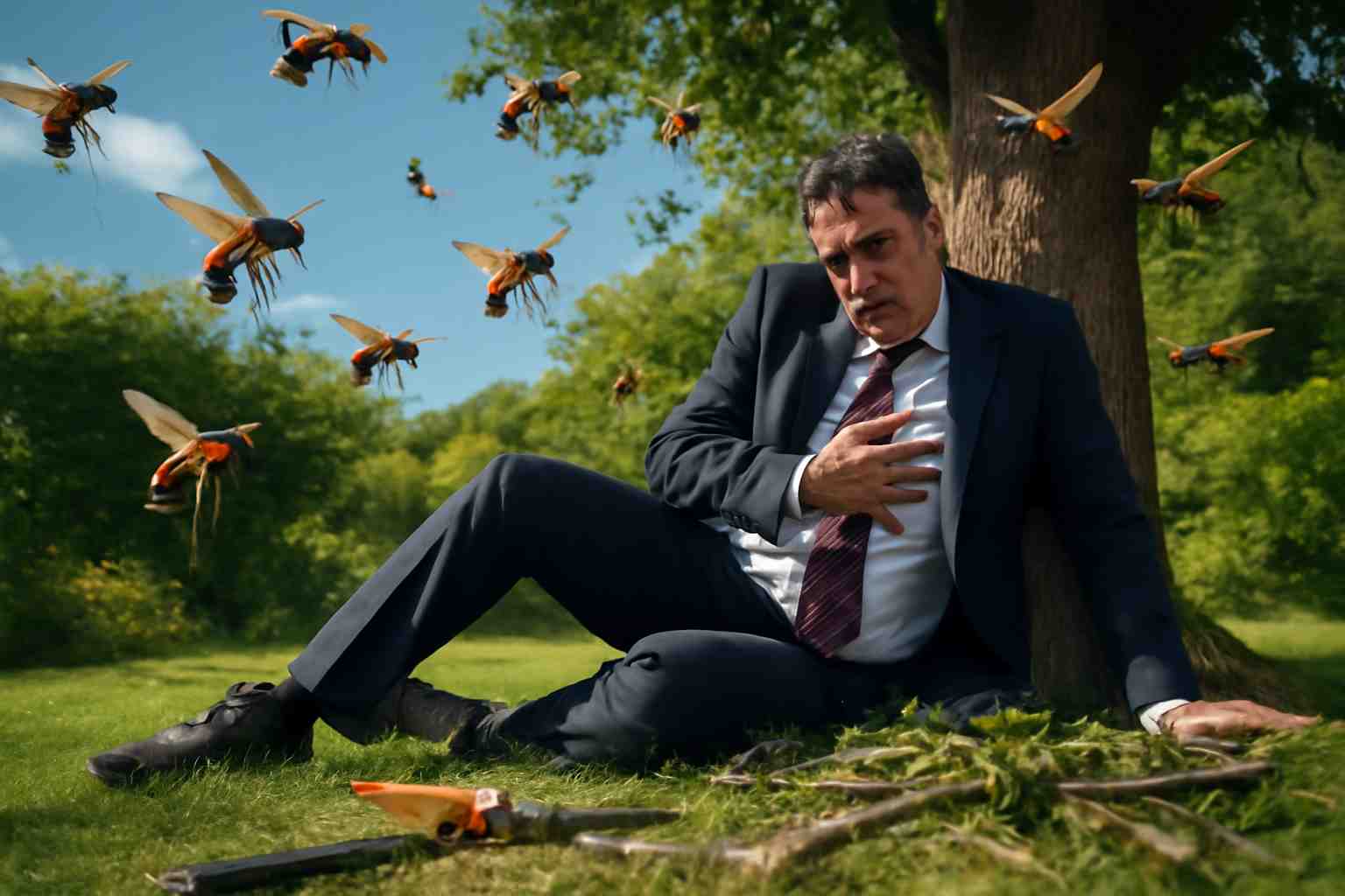 un élu local meurt tragiquement vingt minutes après avoir été piqué par des frelons asiatiques lors d'une opération d'élagage. retour sur un drame qui souligne les dangers liés à ces insectes invasifs.