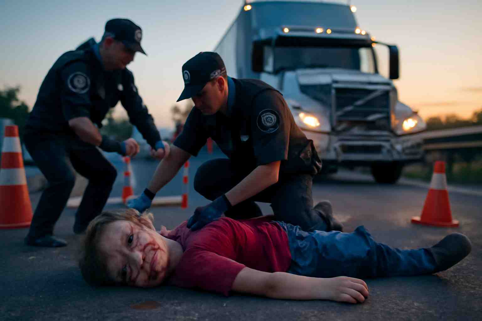 un grave accident impliquant un camion a tragiquement blessé un enfant de six ans sur la route. découvrez les circonstances du drame et l'état de santé de la jeune victime.