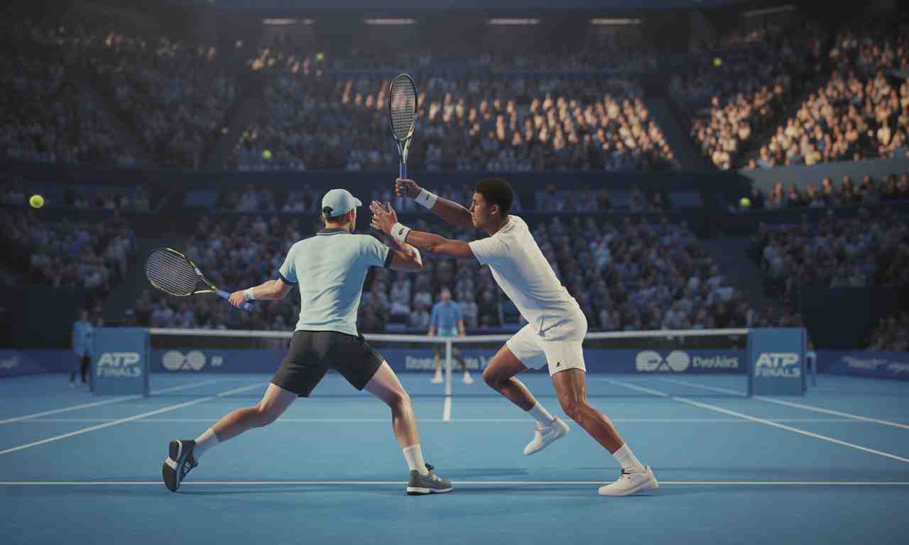 suivez en direct sur eurosport le duel passionnant entre shelton et auger-aliassime lors des atp finals. ne ratez rien de cette confrontation intense entre deux grands talents du tennis.