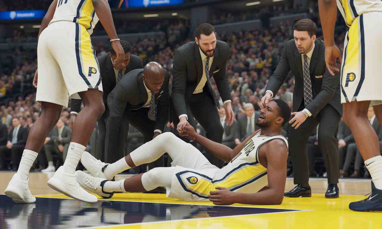 aaron nesmith souffre d'une grave blessure à la jambe, mettant en péril les ambitions des pacers pour la saison à venir.