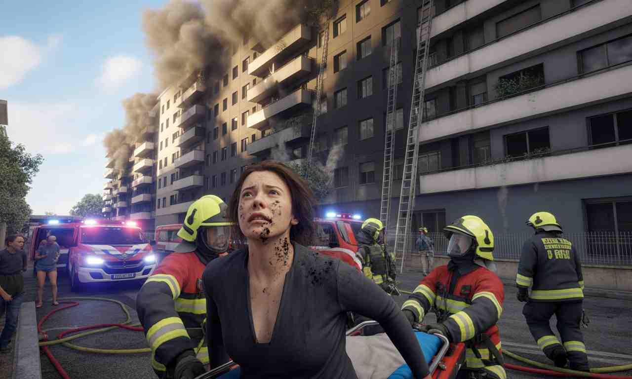 un incendie dramatique survient dans un immeuble près de toulouse, laissant une femme entre la vie et la mort. découvrez les détails de cet événement tragique.