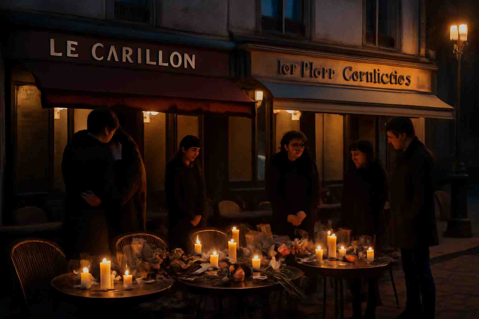 revivez en direct le dixième anniversaire des attentats du 13 novembre à paris, avec un hommage émouvant et un recueillement aux terrasses du « carillon » et du « petit cambodge », témoignant de la mémoire vivante et de la solidarité.