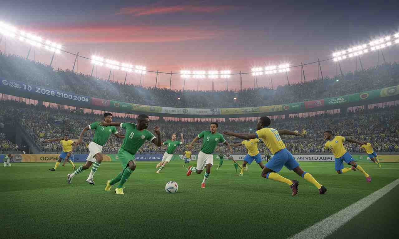suivez en direct sur rmc sport la demi-finale des barrages africains pour la coupe du monde 2026 entre le nigeria et le gabon. vivez chaque moment intense de ce match décisif !