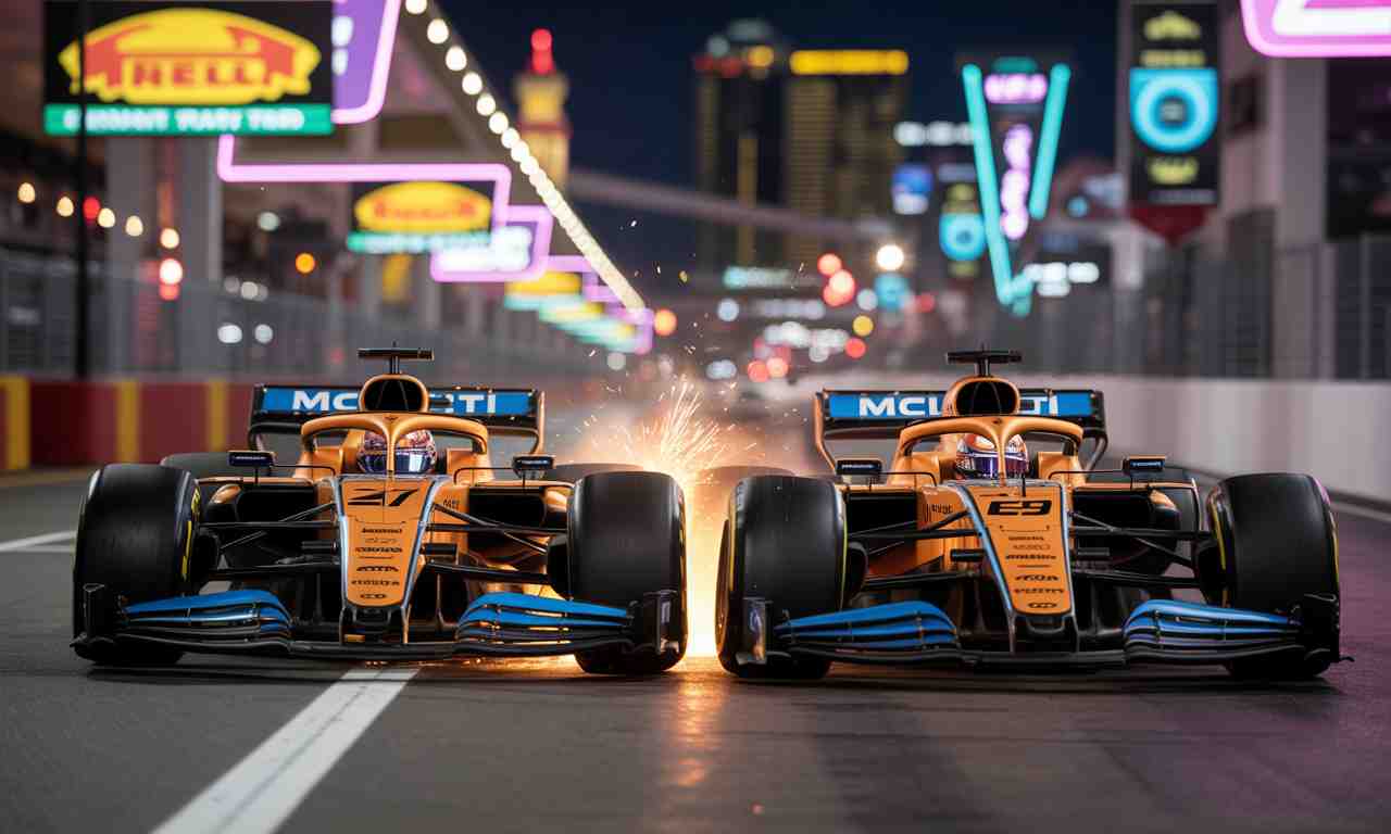 revivez le grand prix de las vegas avec la disqualification spectaculaire des mclaren de norris et piastri, une tournure inattendue qui relance intensément le championnat de f1.