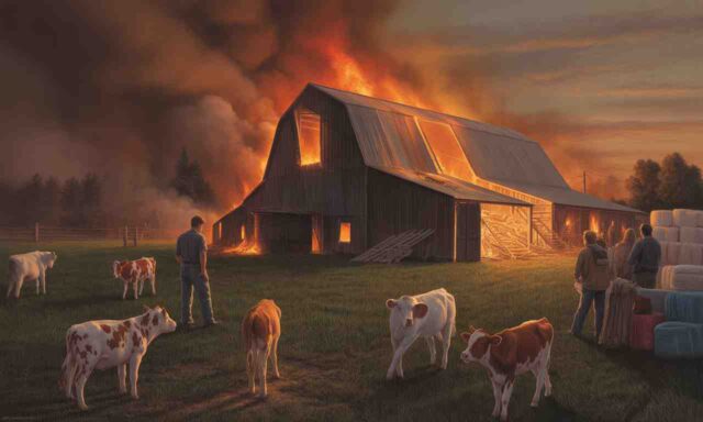 Incendie-pres-du-Havre-une-collecte-solidaire-pour-soutenir-leleveur-apres-la-perte-de-ses-veaux-640x384 Koh-Lanta : Denis Brogniart intervient en coulisses pour recadrer les candidats durant l'épreuve de tir à l’arc, un moment inédit non diffusé à la télévision