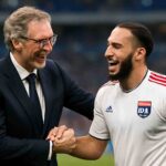 laurent blanc félicite rayan cherki, ancien joueur de l'ol, qualifié de « pépite » dont la passion du football lui permet de jouer sans pression.
