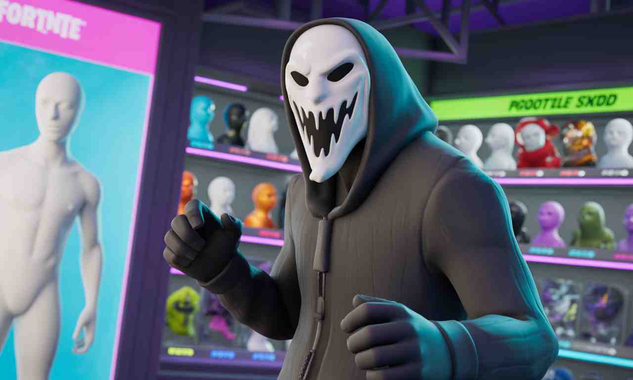 le skin ghost face de fortnite va bientôt quitter la boutique ! profitez de cette dernière chance pour obtenir ce skin emblématique avant qu'il ne soit plus disponible.