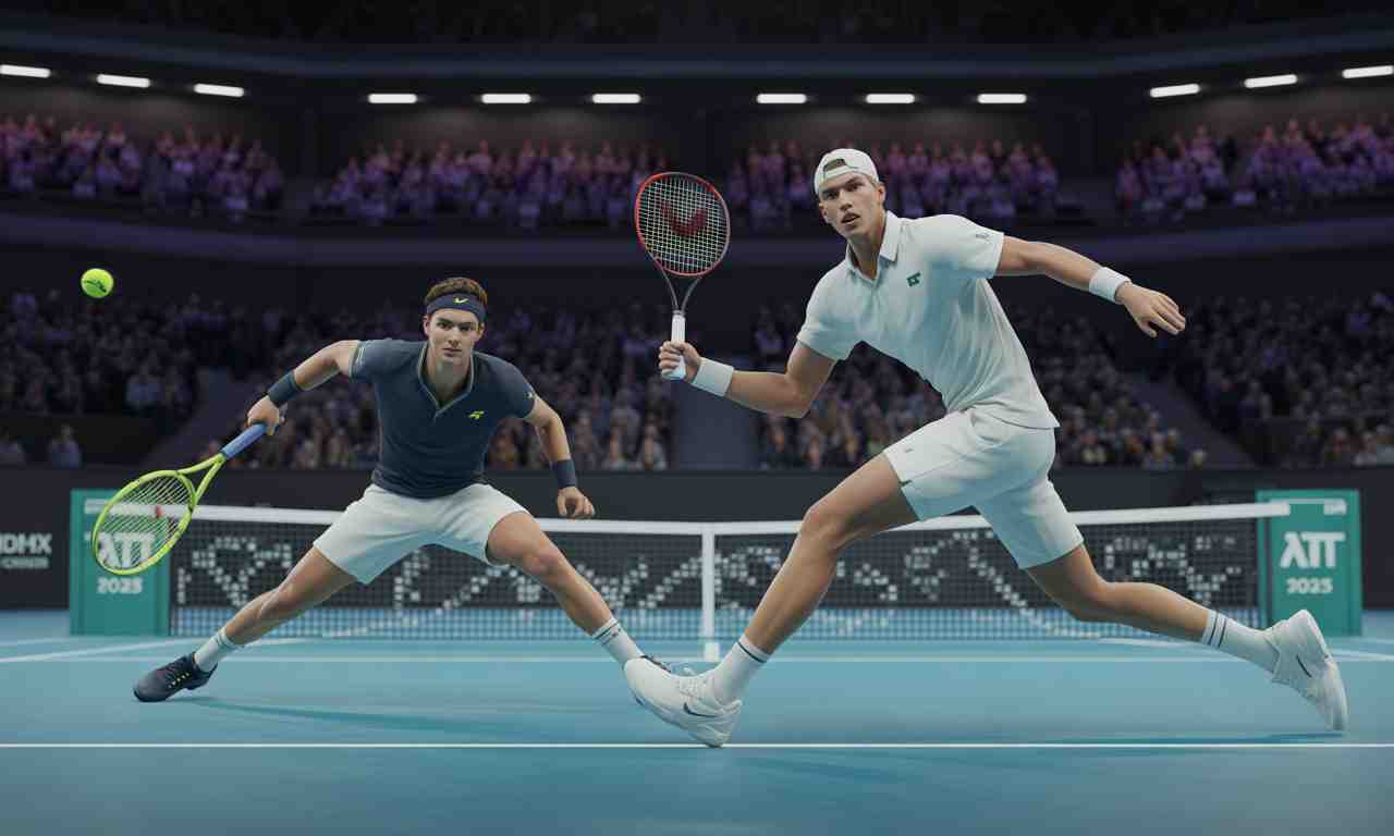 suivez le duel intense entre taylor fritz et alex de minaur lors du masters atp de turin 2025, groupe jimmy connors, le jeudi 13 novembre.
