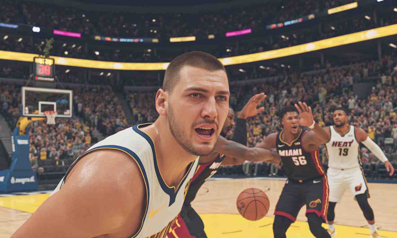 découvrez la performance exceptionnelle de nikola jokic face au heat avec un triple-double magistral de 33 points, 15 rebonds et 16 passes, illustrant son talent et sa domination sur le terrain.