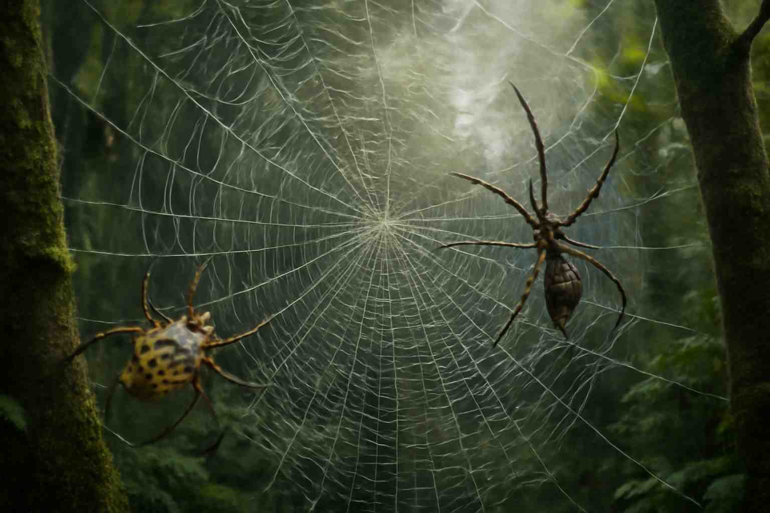 découvrez comment deux espèces d’araignées unissent leurs forces pour tisser la plus grande toile jamais observée, révélant une collaboration étonnante dans le monde animal.