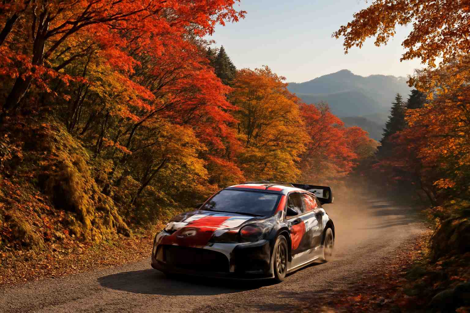 suivez ogier au rallye du japon alors qu'il vise un carton plein de points sur la 16e spéciale, entre stratégie et performance intense.