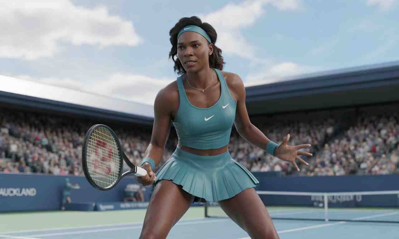 découvrez le retour impressionnant de venus williams à 45 ans sur les courts du tournoi d'auckland, un moment inspirant pour tous les fans de tennis.